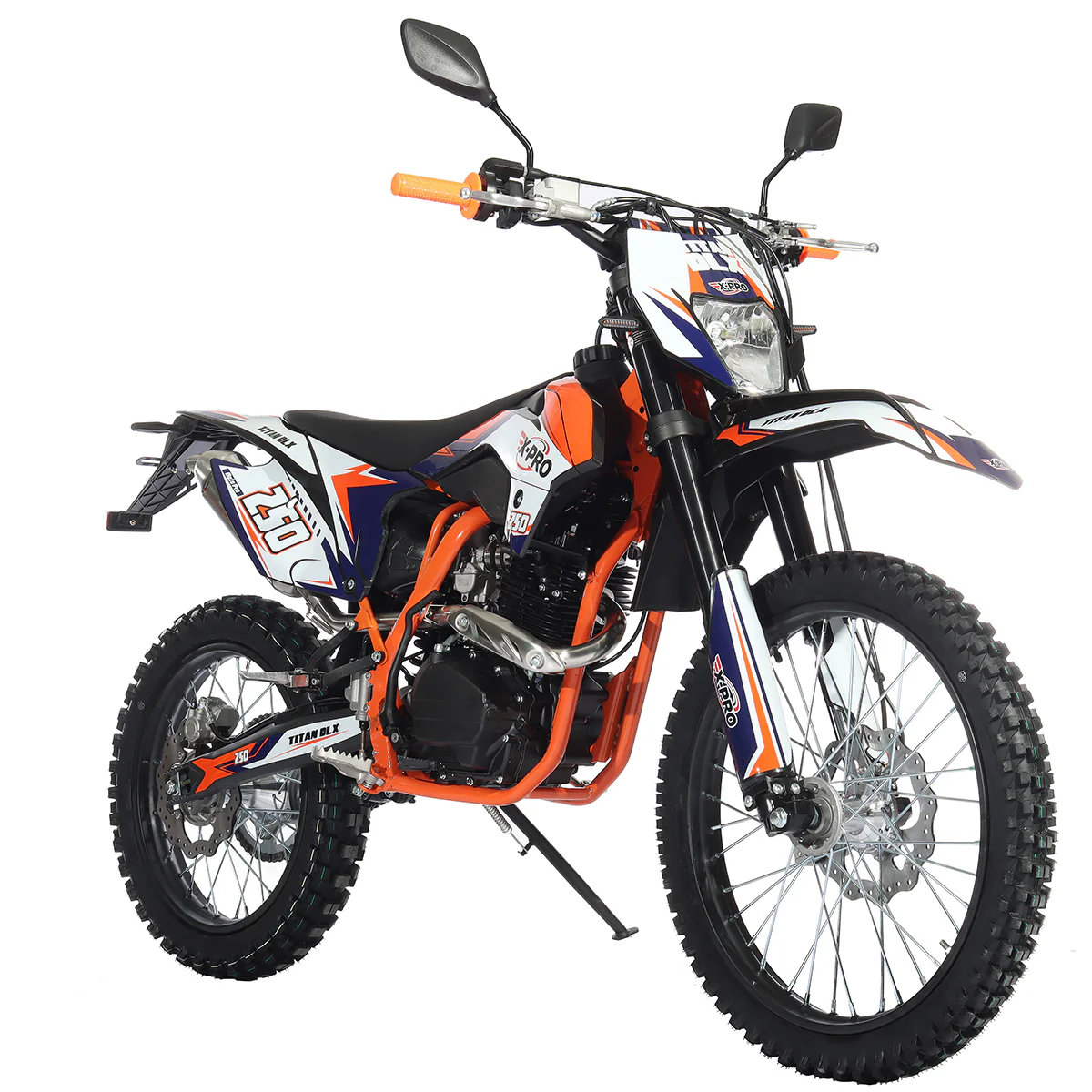 Free Shipping! X-PRO Titan 250 DLX 250cc Dirt Bike with All Lights and 5-Speed Manual Transmission,  Electric/Kick Start! Big 21in/18in Wheels! Zongshen Brand Engine! - Image 13