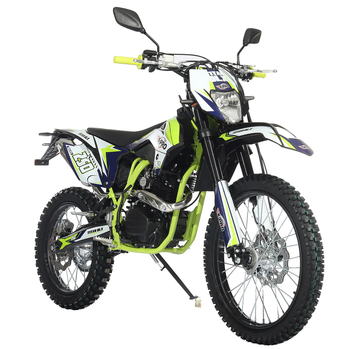 Free Shipping! X-PRO Titan 250 DLX 250cc Dirt Bike with All Lights and 5-Speed Manual Transmission,  Electric/Kick Start! Big 21in/18in Wheels! Zongshen Brand Engine! - Image 18