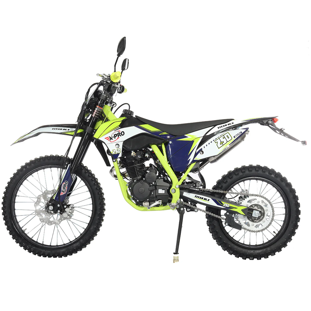 Free Shipping! X-PRO Titan 250 DLX 250cc Dirt Bike with All Lights and 5-Speed Manual Transmission,  Electric/Kick Start! Big 21in/18in Wheels! Zongshen Brand Engine! - Image 20