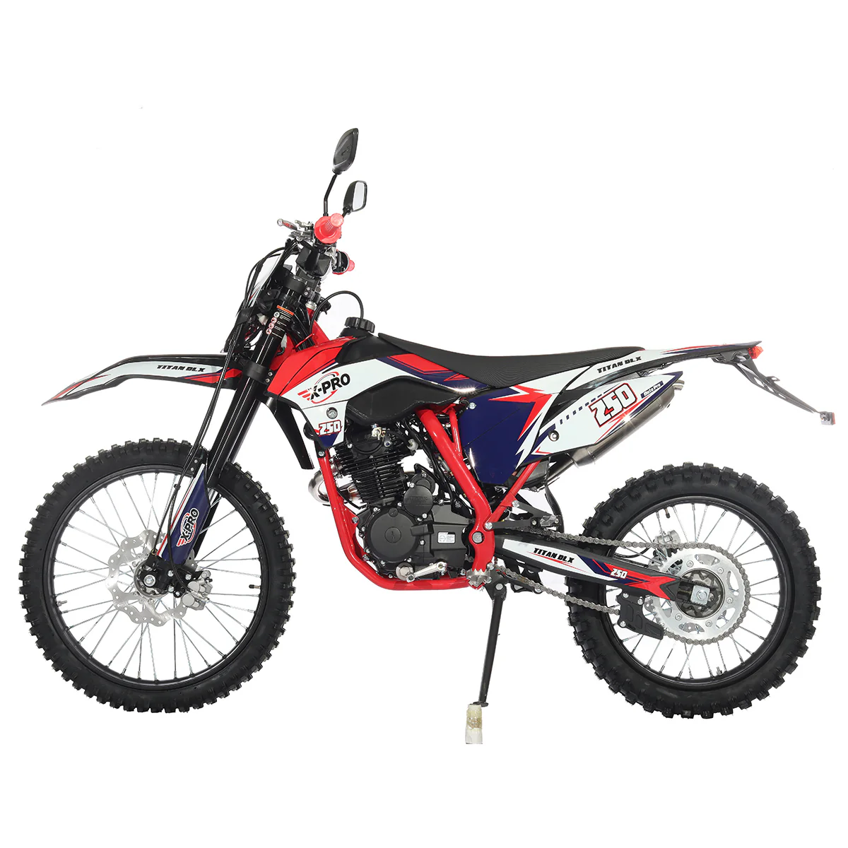 Free Shipping! X-PRO Titan 250 DLX 250cc Dirt Bike with All Lights and 5-Speed Manual Transmission,  Electric/Kick Start! Big 21in/18in Wheels! Zongshen Brand Engine! - Image 25