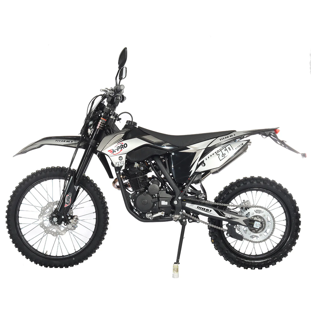 Free Shipping! X-PRO Titan 250 DLX 250cc Dirt Bike with All Lights and 5-Speed Manual Transmission,  Electric/Kick Start! Big 21in/18in Wheels! Zongshen Brand Engine! - Image 5