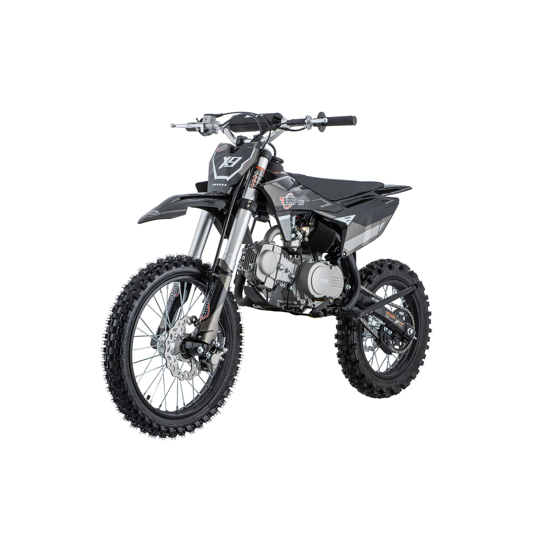 Free Shipping! X-PRO X9 125cc Dirt Bike with 4-Speed Manual Transmission, Kick Start, Big 17in/14in Tires! Zongshen Brand Engine! - Image 12