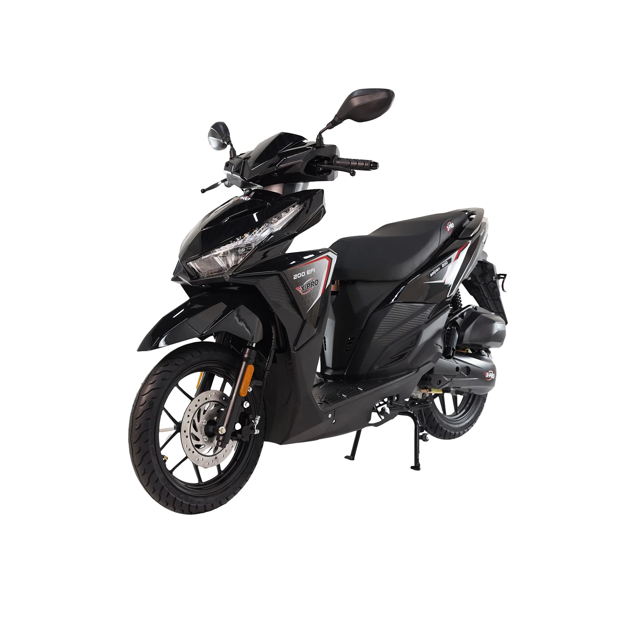 Free Shipping! X-PRO Saipan 200 EFI Electronic Fuel Injection Scooter with CVT Transmission, 14" Alloy Wheels, LED Headlights! - Image 12