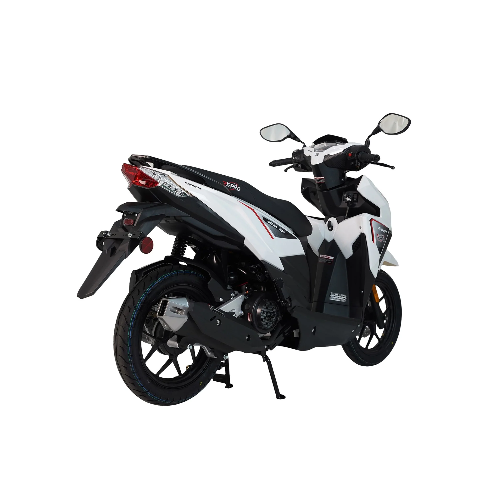 Free Shipping! X-PRO Saipan 200 EFI Electronic Fuel Injection Scooter with CVT Transmission, 14" Alloy Wheels, LED Headlights! - Image 17